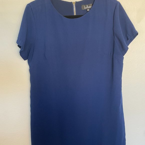 Lulu’s Shift and Shout Dress Women’s Size XS Short Sleeve Exposed Back Zip Mini - Picture 3 of 4